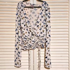 NOBO No boundaries butterflies blouse Size Small